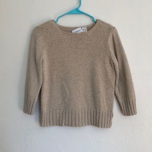 Liz Claiborne Cropped Sleeve Sweater